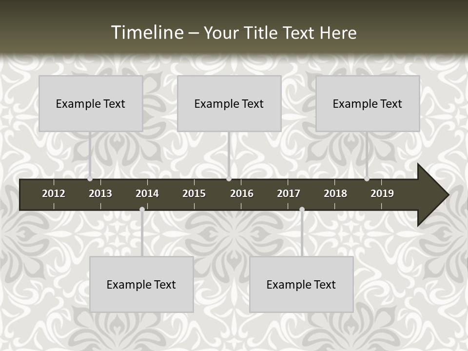 Damask Stylized Graphic PowerPoint Template