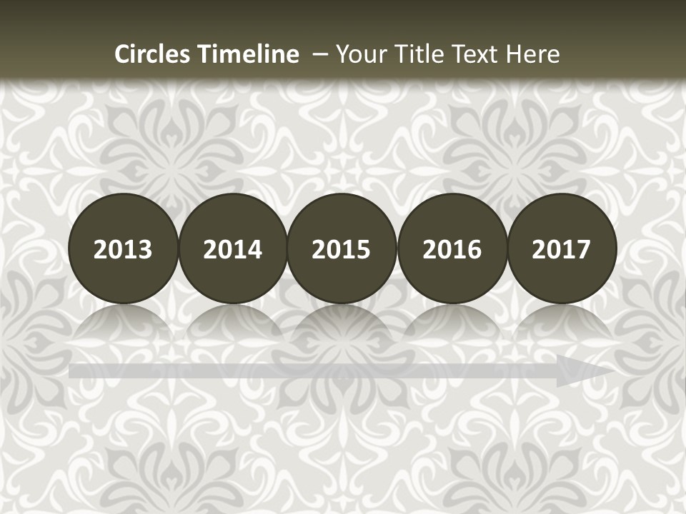Damask Stylized Graphic PowerPoint Template