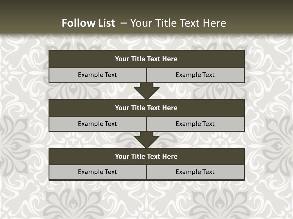 Damask Stylized Graphic PowerPoint Template