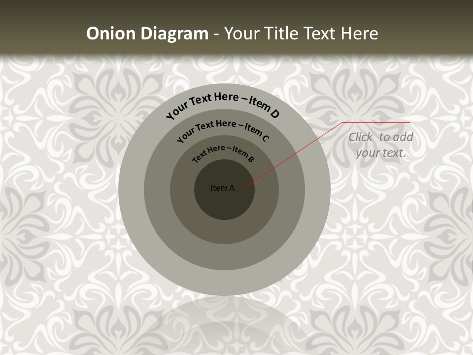 Damask Stylized Graphic PowerPoint Template