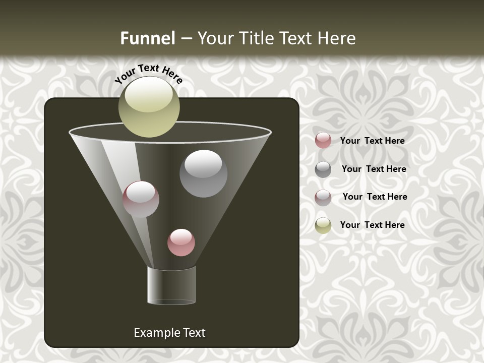 Damask Stylized Graphic PowerPoint Template