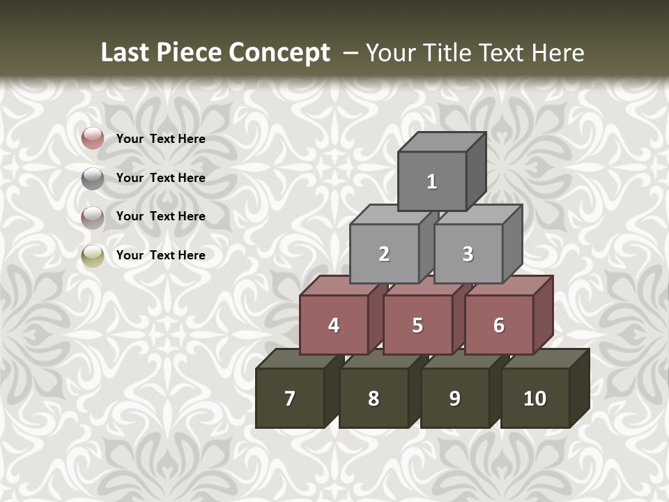 Damask Stylized Graphic PowerPoint Template