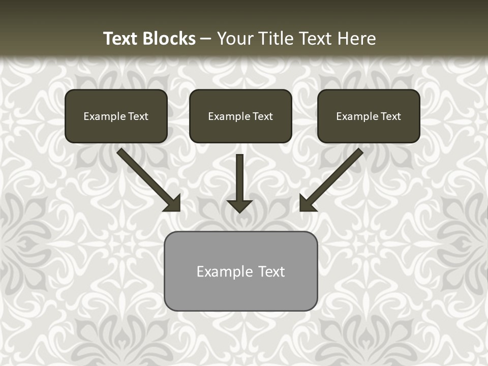 Damask Stylized Graphic PowerPoint Template