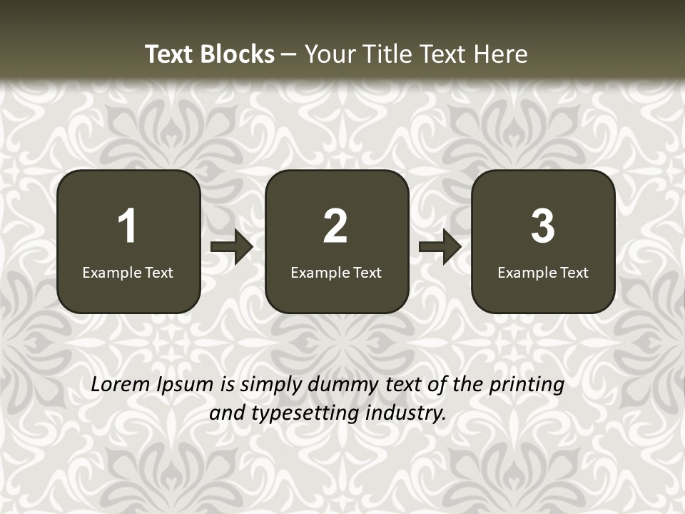 Damask Stylized Graphic PowerPoint Template