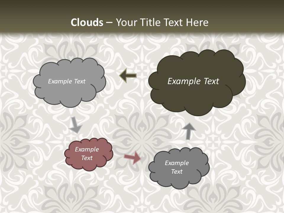 Damask Stylized Graphic PowerPoint Template