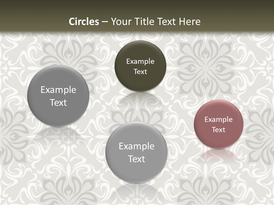Damask Stylized Graphic PowerPoint Template