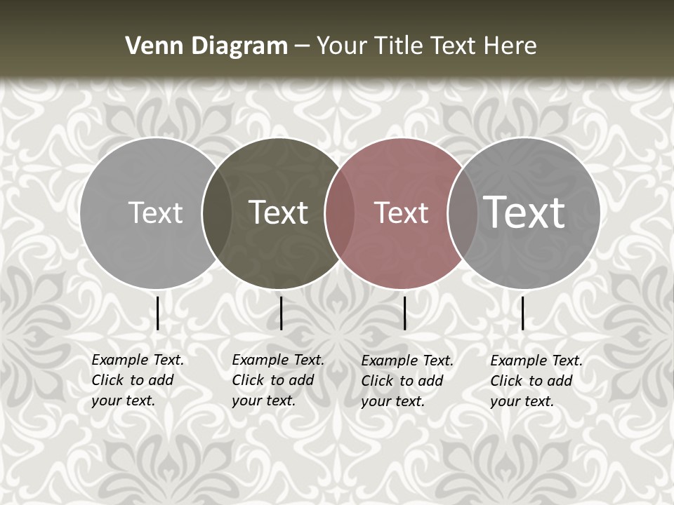 Damask Stylized Graphic PowerPoint Template