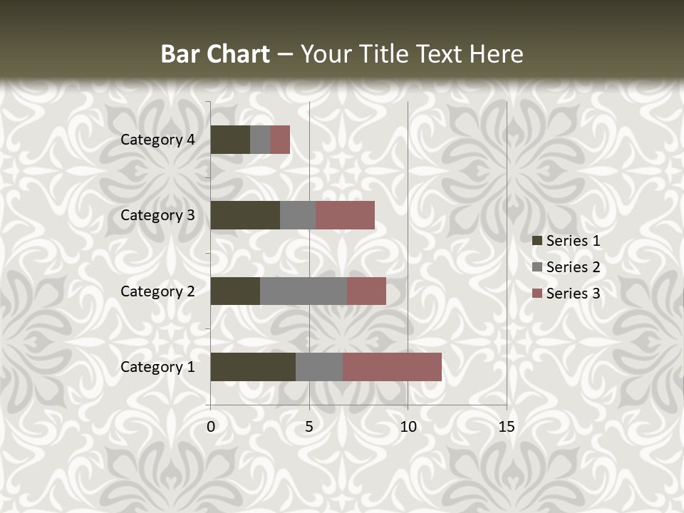Damask Stylized Graphic PowerPoint Template