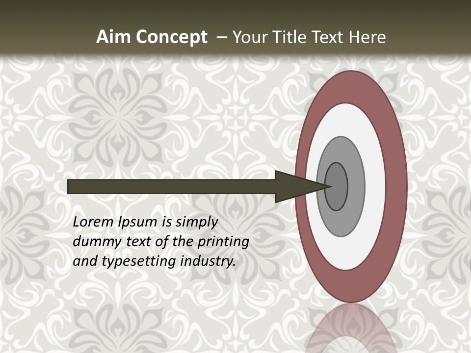 Damask Stylized Graphic PowerPoint Template