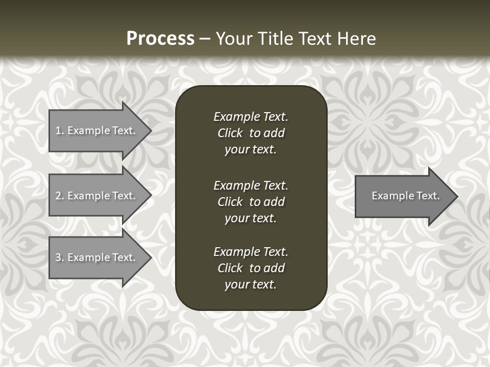 Damask Stylized Graphic PowerPoint Template