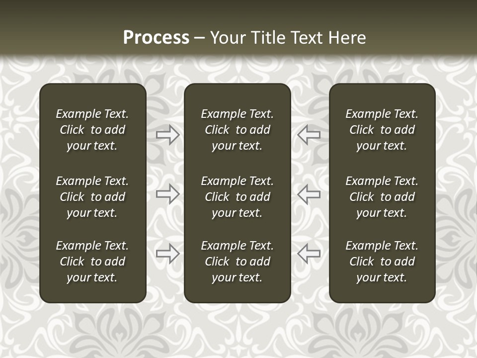 Damask Stylized Graphic PowerPoint Template