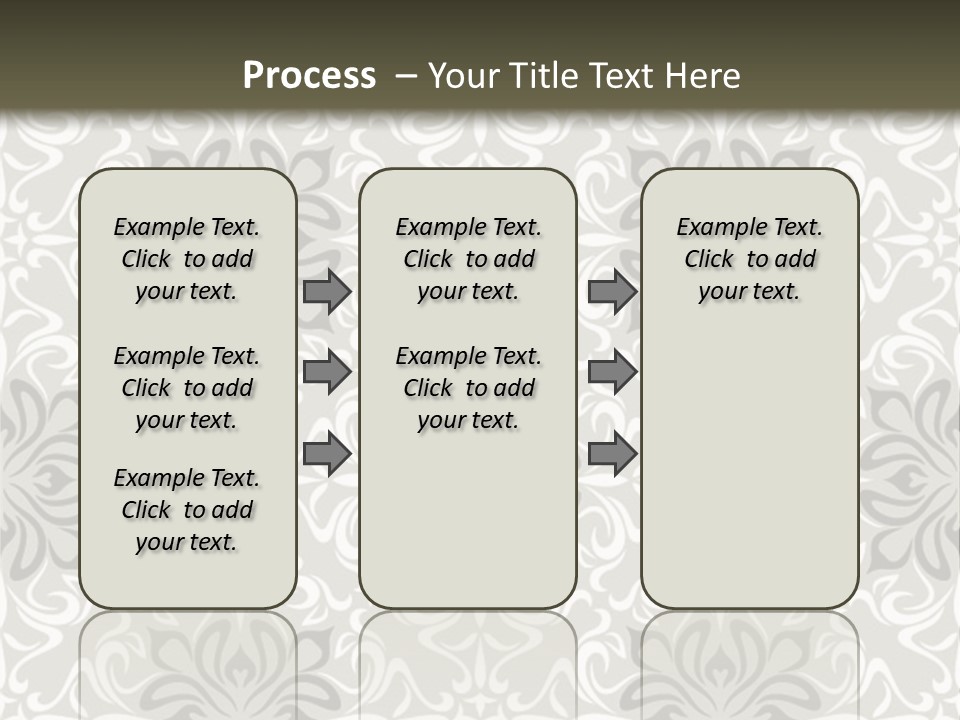Damask Stylized Graphic PowerPoint Template