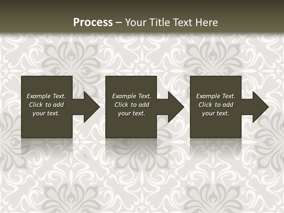 Damask Stylized Graphic PowerPoint Template