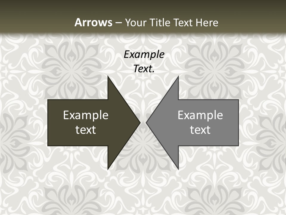 Damask Stylized Graphic PowerPoint Template
