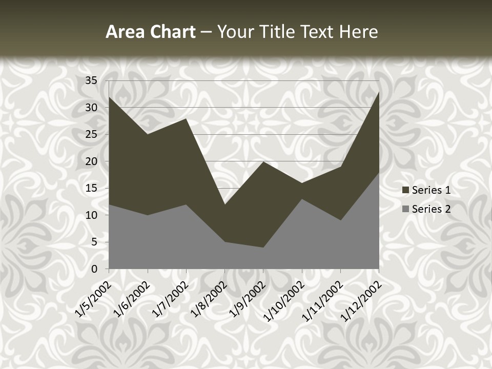 Damask Stylized Graphic PowerPoint Template