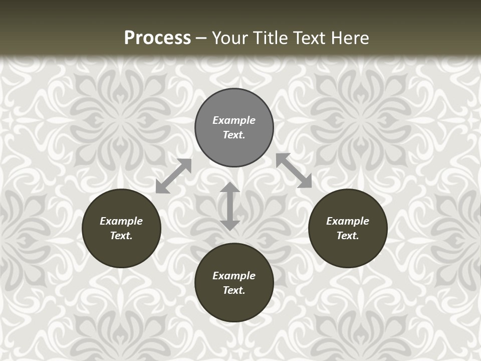 Damask Stylized Graphic PowerPoint Template