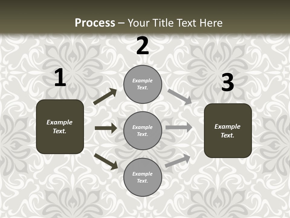 Damask Stylized Graphic PowerPoint Template