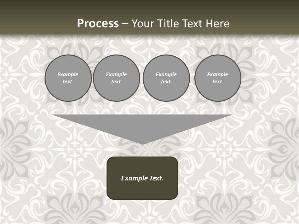 Damask Stylized Graphic PowerPoint Template