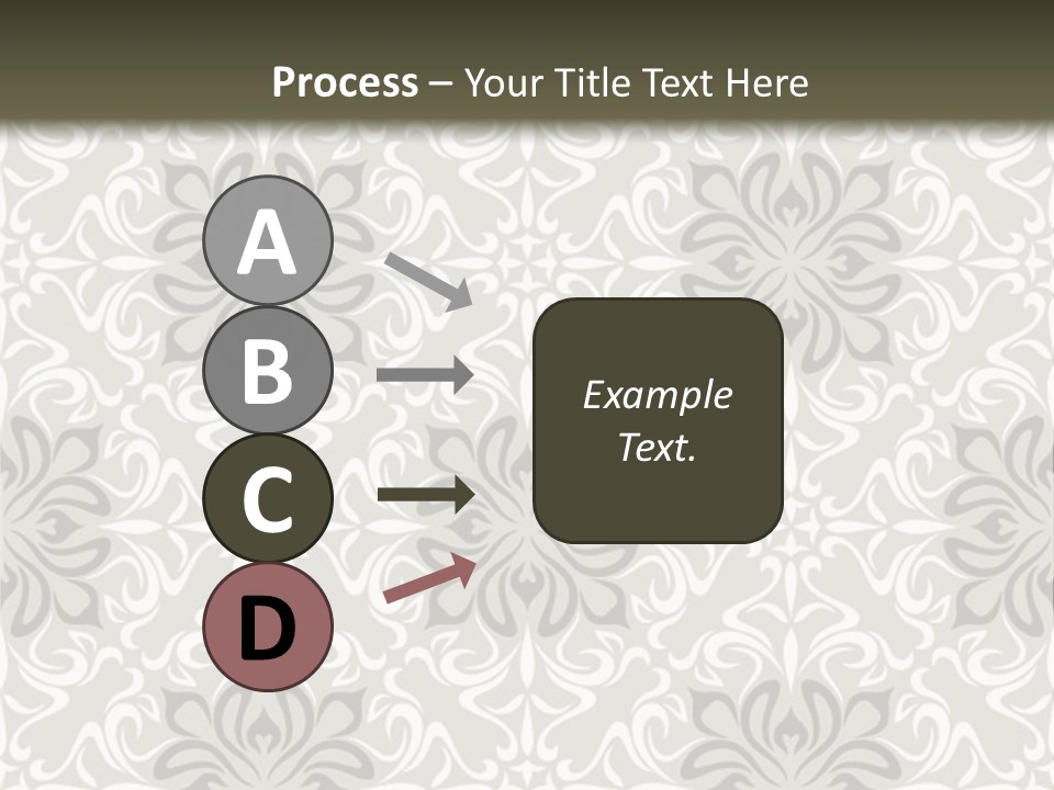 Damask Stylized Graphic PowerPoint Template