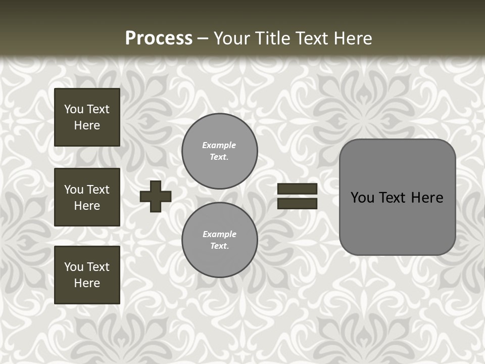 Damask Stylized Graphic PowerPoint Template
