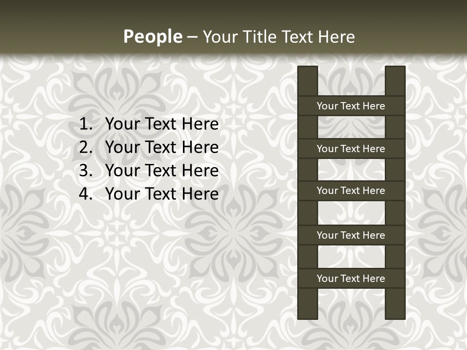 Damask Stylized Graphic PowerPoint Template