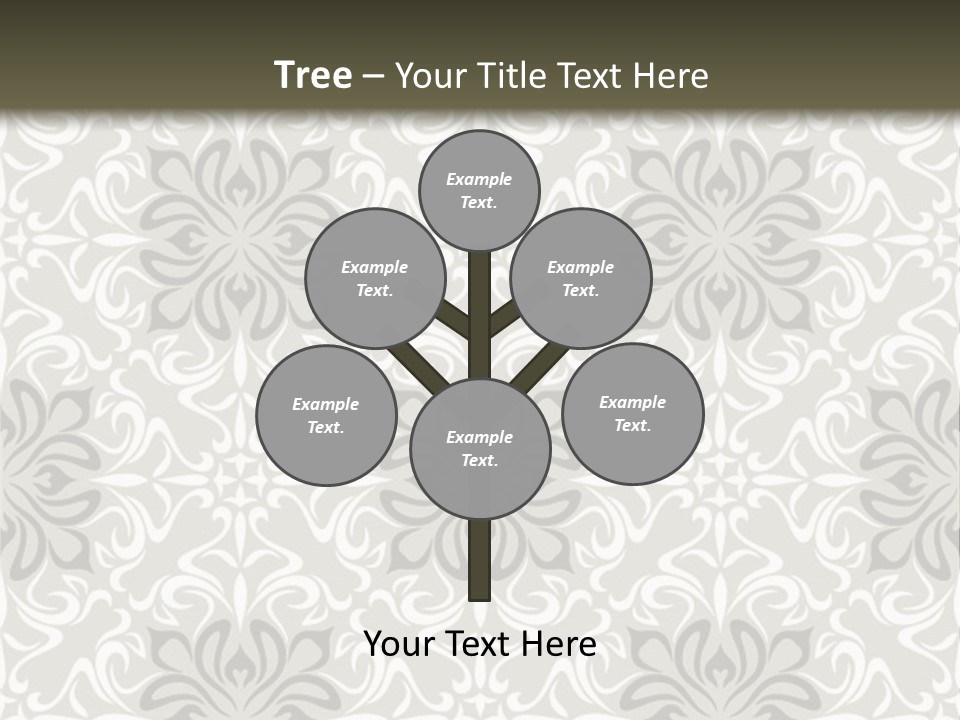 Damask Stylized Graphic PowerPoint Template