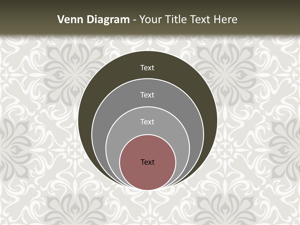 Damask Stylized Graphic PowerPoint Template