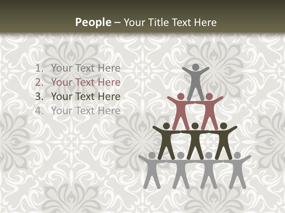 Damask Stylized Graphic PowerPoint Template