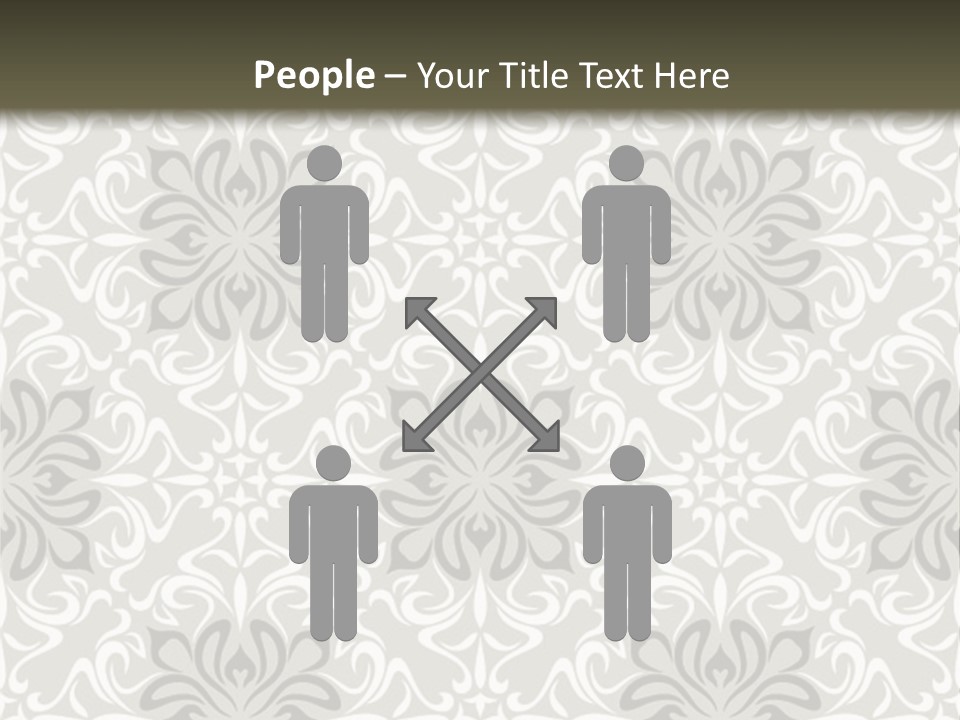 Damask Stylized Graphic PowerPoint Template