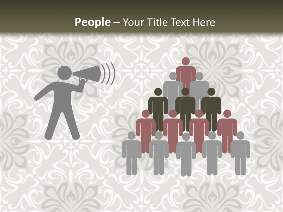 Damask Stylized Graphic PowerPoint Template