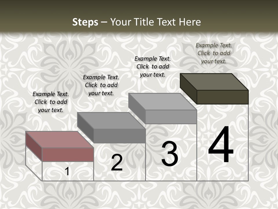 Damask Stylized Graphic PowerPoint Template