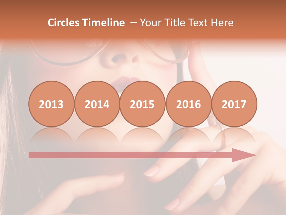 A Woman Wearing Glasses And A Hat With A Ring On Her Finger PowerPoint Template