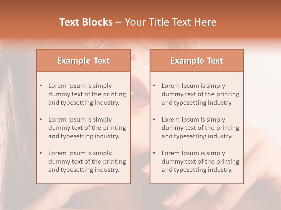 A Woman Wearing Glasses And A Hat With A Ring On Her Finger PowerPoint Template