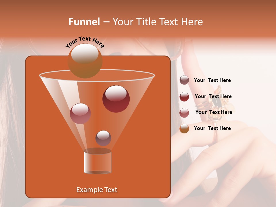 A Woman Wearing Glasses And A Hat With A Ring On Her Finger PowerPoint Template