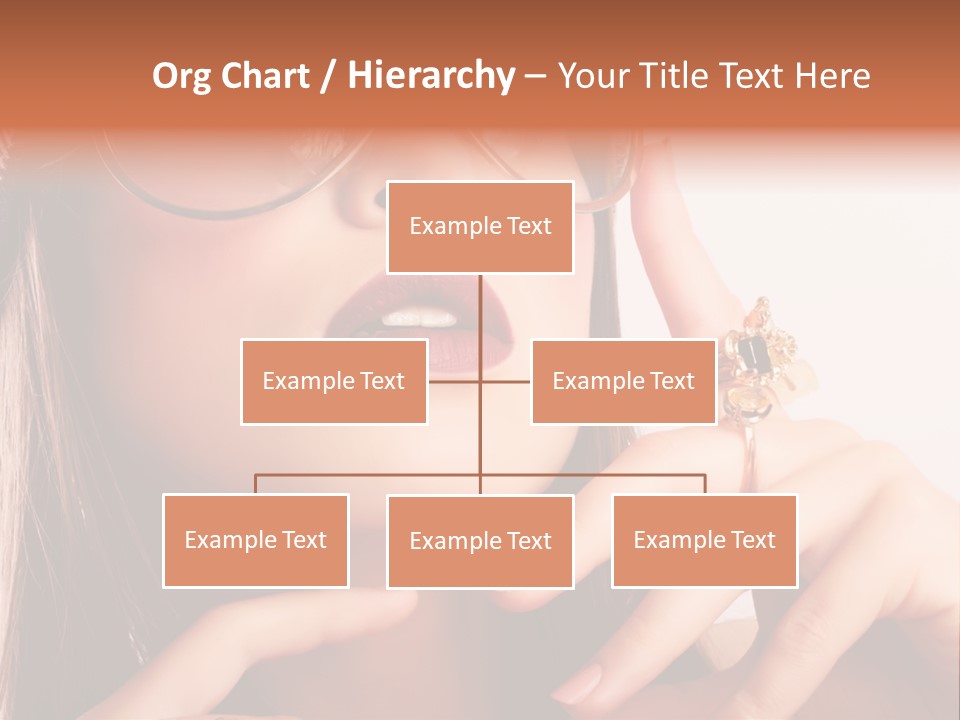 A Woman Wearing Glasses And A Hat With A Ring On Her Finger PowerPoint Template