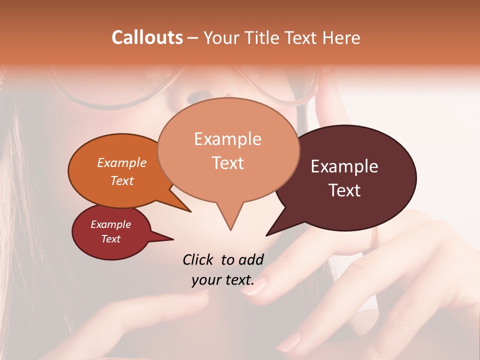 A Woman Wearing Glasses And A Hat With A Ring On Her Finger PowerPoint Template