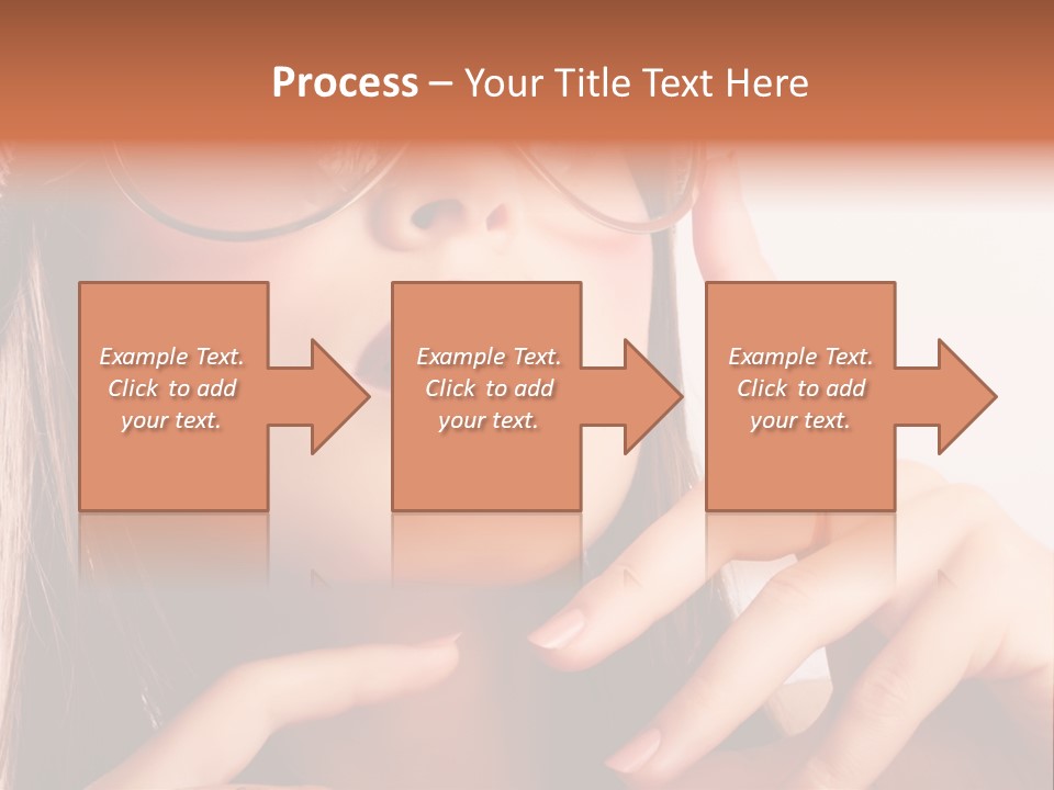 A Woman Wearing Glasses And A Hat With A Ring On Her Finger PowerPoint Template