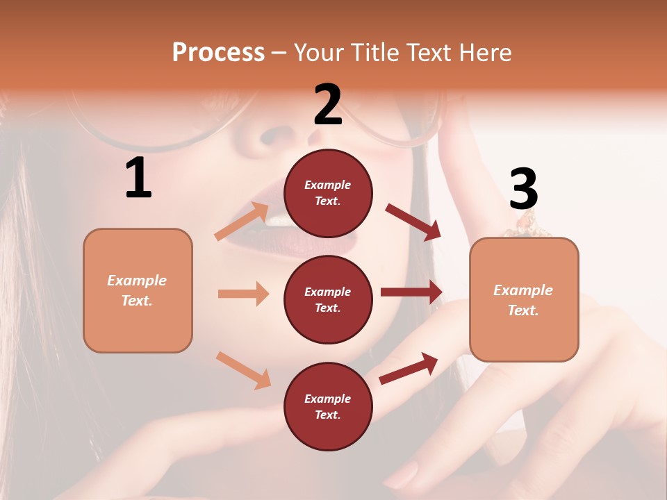 A Woman Wearing Glasses And A Hat With A Ring On Her Finger PowerPoint Template