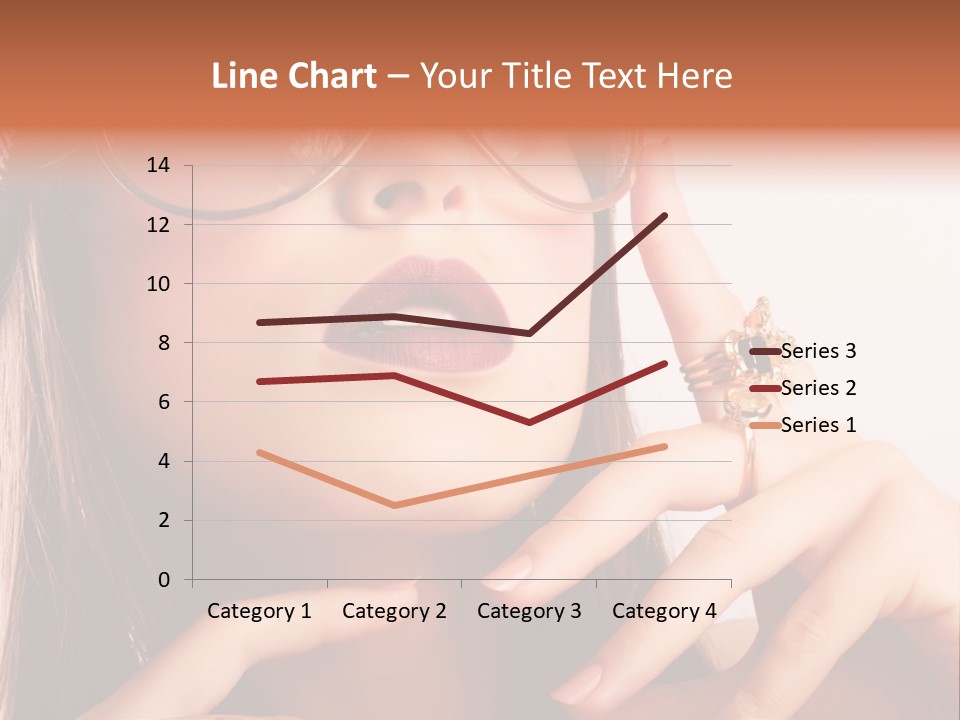 A Woman Wearing Glasses And A Hat With A Ring On Her Finger PowerPoint Template