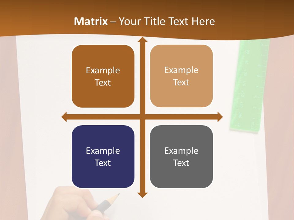 Pad Triangle Accessories PowerPoint Template