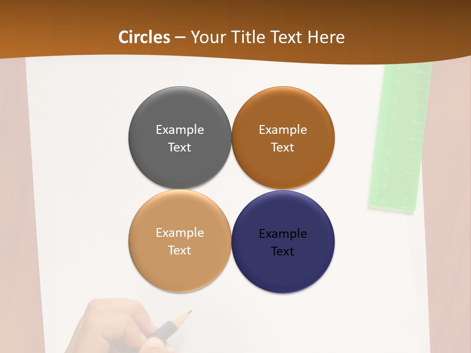 Pad Triangle Accessories PowerPoint Template