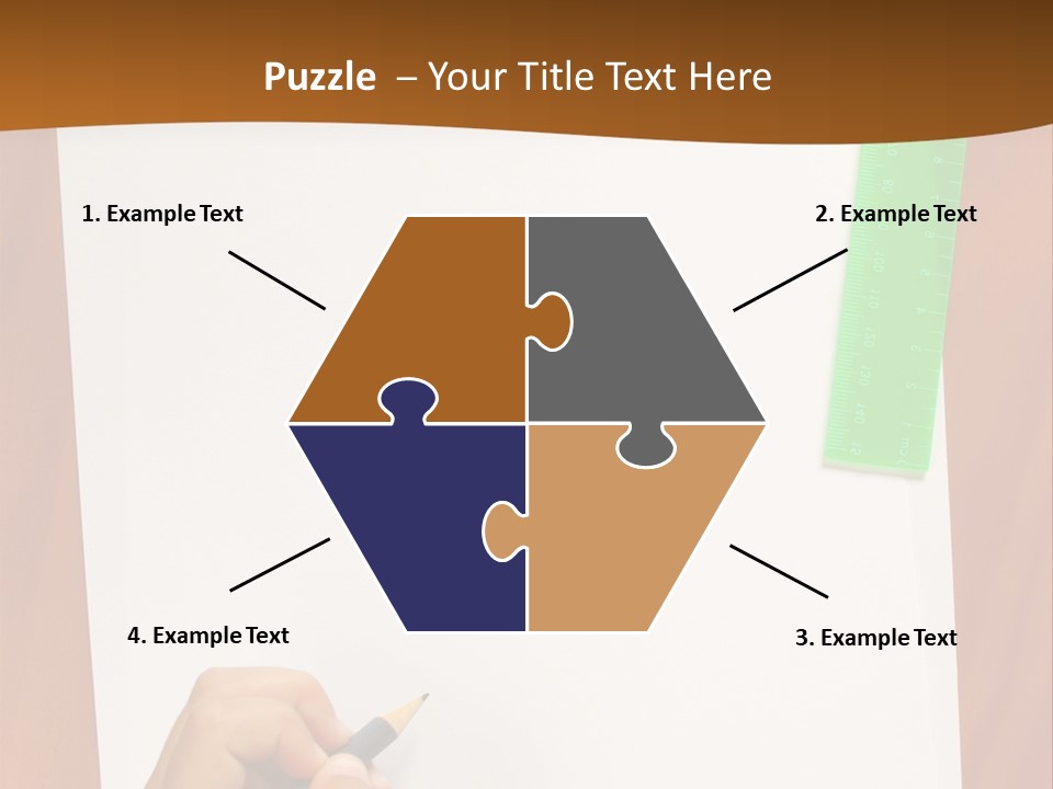 Pad Triangle Accessories PowerPoint Template