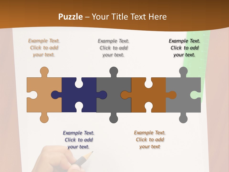 Pad Triangle Accessories PowerPoint Template