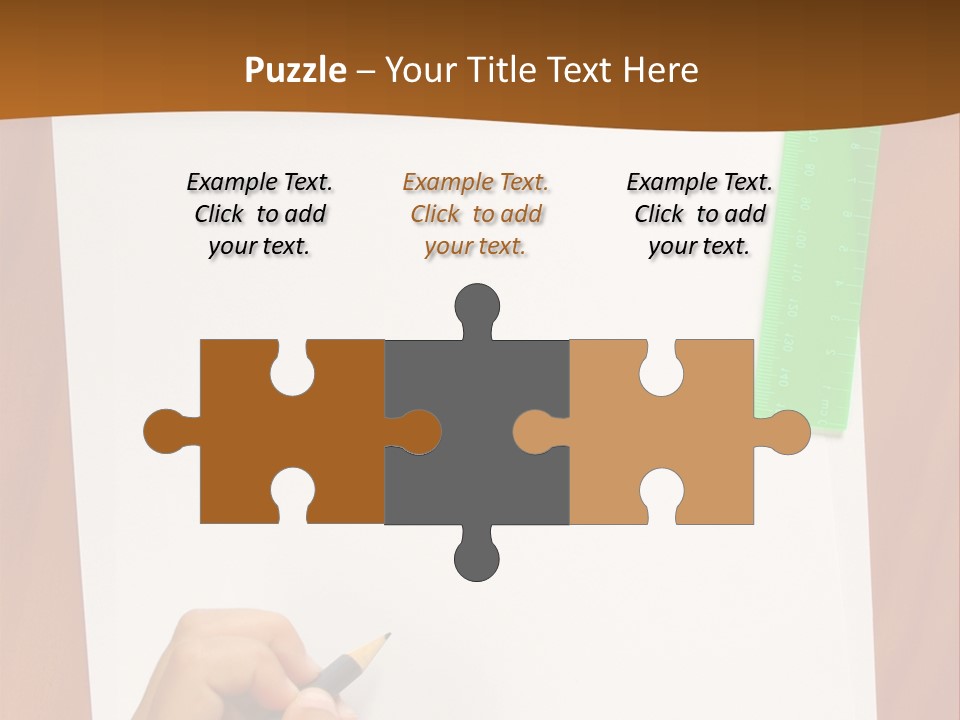 Pad Triangle Accessories PowerPoint Template