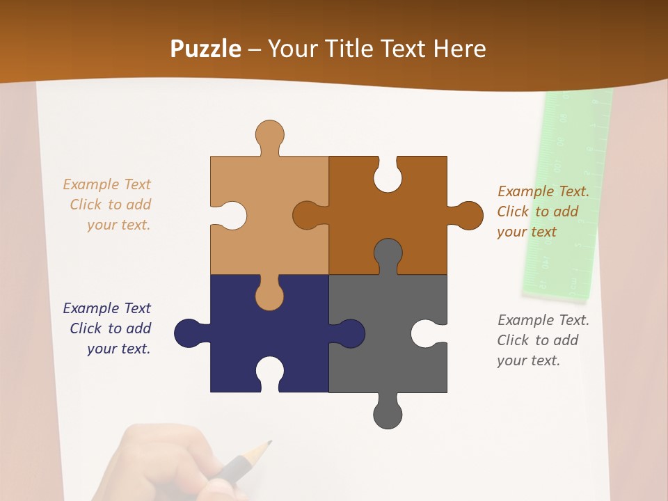 Pad Triangle Accessories PowerPoint Template