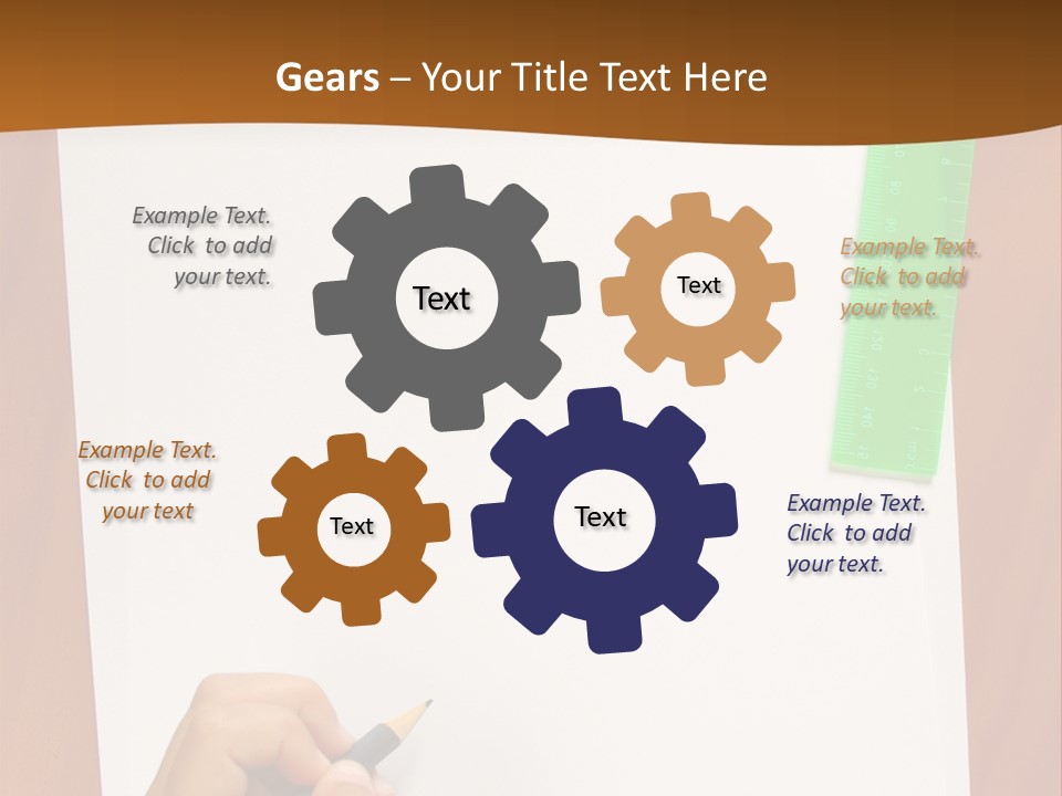 Pad Triangle Accessories PowerPoint Template