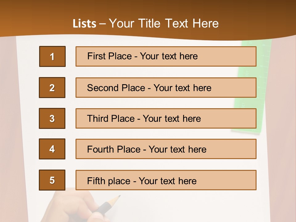Pad Triangle Accessories PowerPoint Template