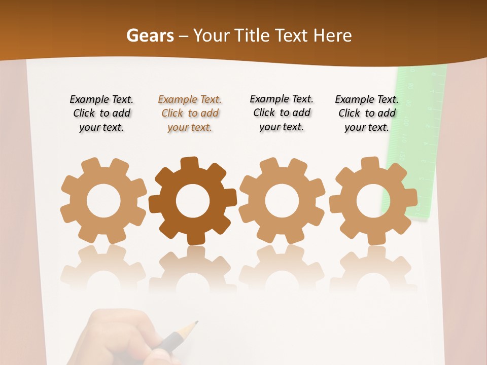 Pad Triangle Accessories PowerPoint Template