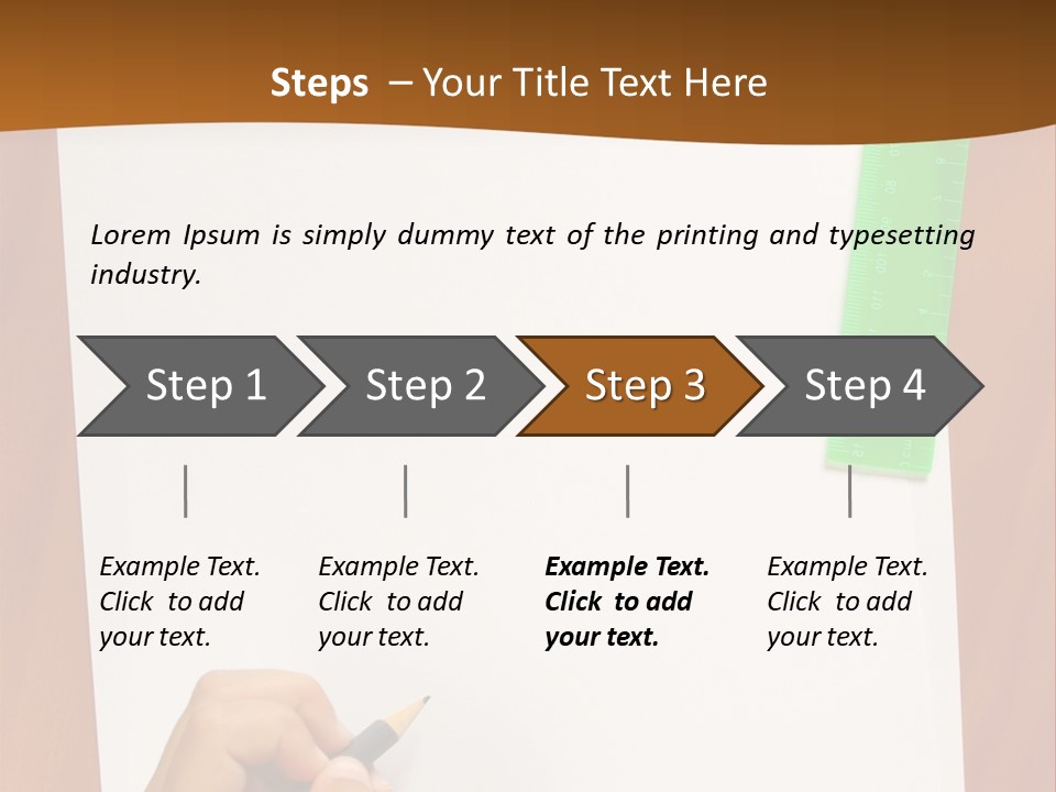 Pad Triangle Accessories PowerPoint Template
