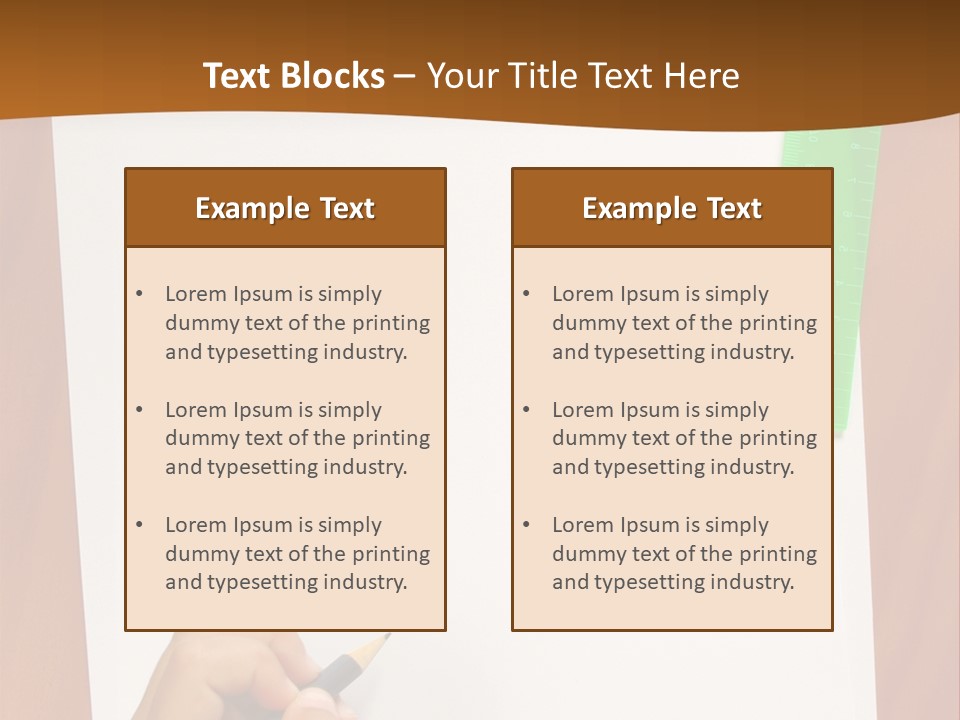 Pad Triangle Accessories PowerPoint Template